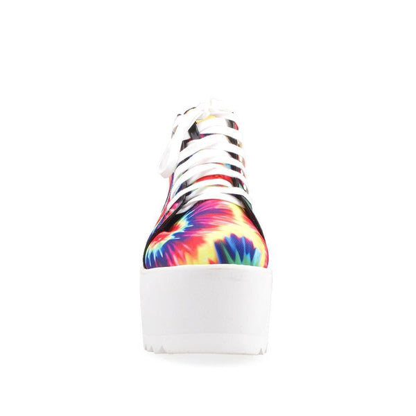 Privileged By J.c. Dossier Barletta Neon Tie-Dye Platform