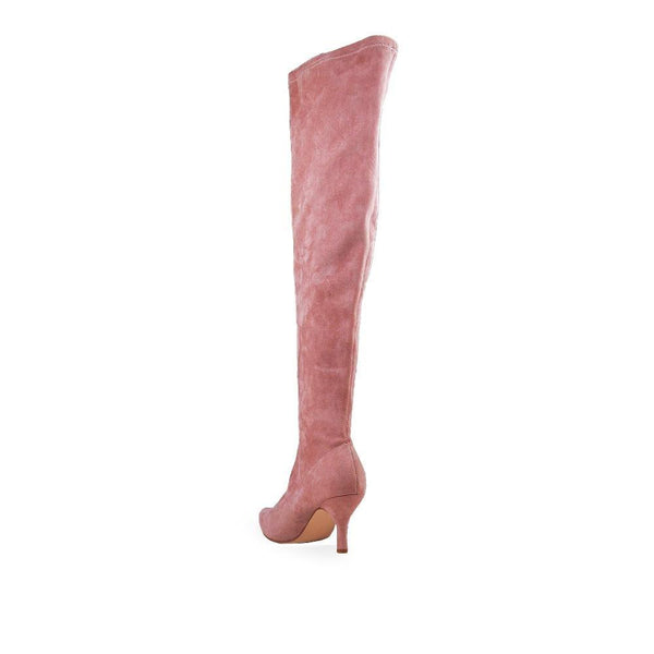 Privileged By J.c. Dossier Bayside Pink Vegan Suede Boot