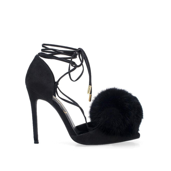 privileged by j.c. dossier Bel Air Black Vegan Suede Pump
