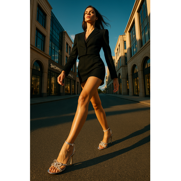 Privileged By J.c. Dossier Beller Metallic Strappy Heel