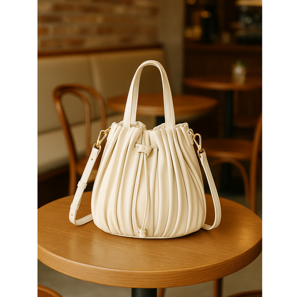 Privileged By J.c. Dossier Berklee Bucket Bag In Nude