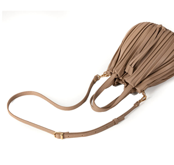 Privileged By J.c. Dossier Berklee Bucket Bag In Nude