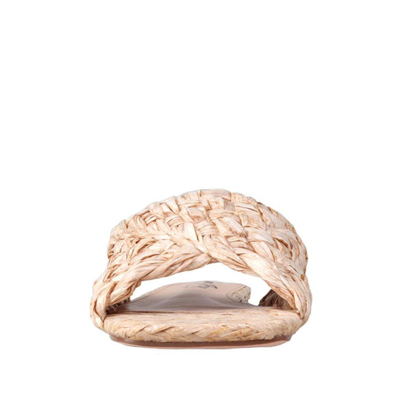 Privileged By J.c. Dossier Bicknell Woven Straw Flat Slippers