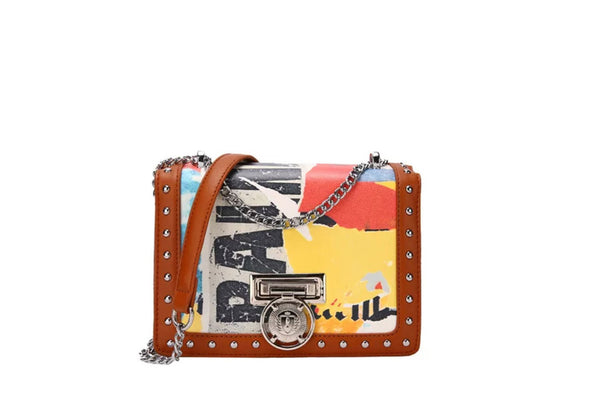 privileged by j.c. dossier Blake Medallion Handbag - Statement Colorblock