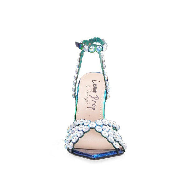 Privileged By J.c. Dossier Blanchey Pearl-Embellished Heel In Iridescent