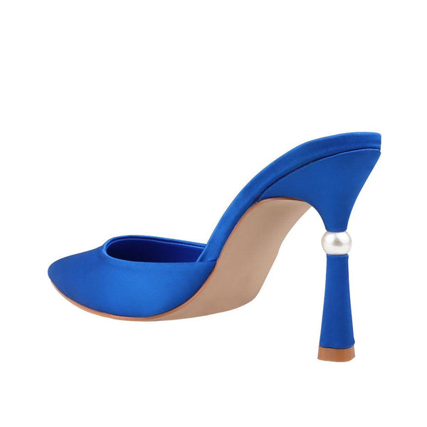 Privileged By J.c. Dossier Blue Cacey Heel – Statement-Making Platform
