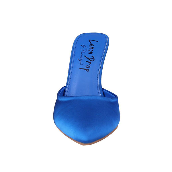 Privileged By J.c. Dossier Blue Cacey Heel – Statement-Making Platform