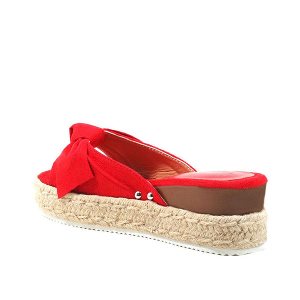 Privileged By J.c. Dossier Bold Red Katara Wedge Platform
