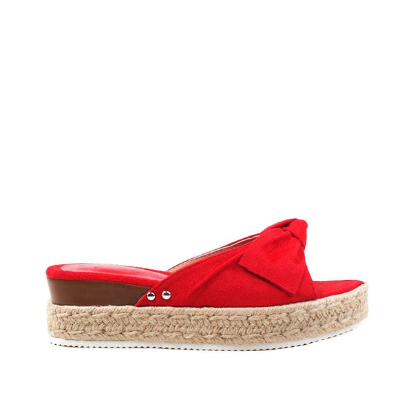 privileged by j.c. dossier Bold Red Katara Wedge Platform