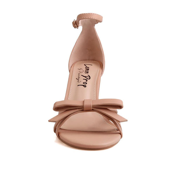 Privileged By J.c. Dossier Bowden Nude Heel | Bold Vegan Leather Heels