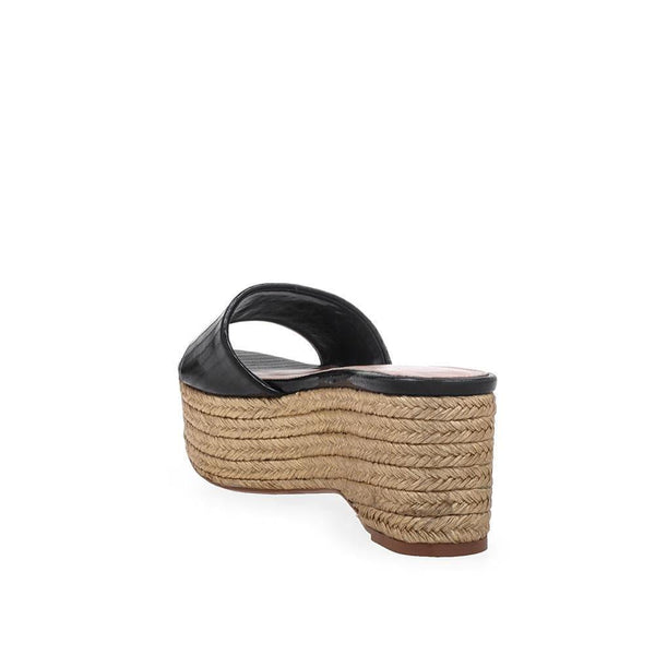 Privileged By J.c. Dossier Brescia Black Platform Espadrille