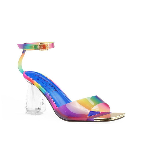 Privileged By J.c. Dossier Briela Rainbow Clear Heel