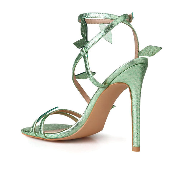 Privileged By J.c. Dossier Brielle Strappy Heel In Green