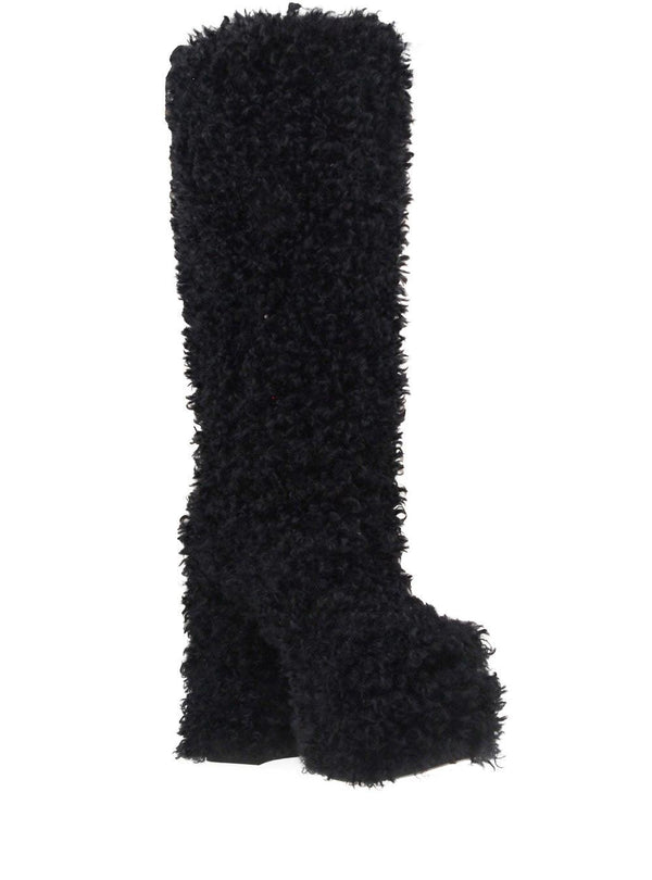 privileged By J.c. Dossier Brinkley Brown Vegan Shearling Knee High Boot