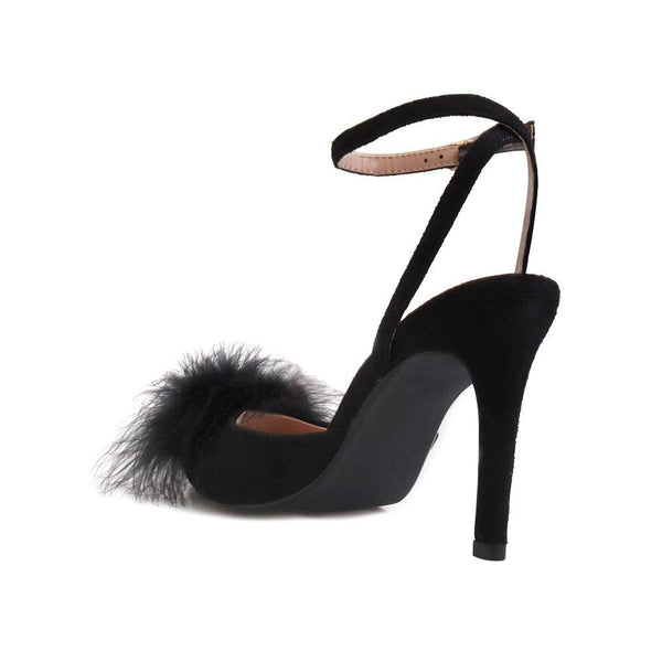 Privileged By J.c. Dossier Brody Black Vegan Suede Heel