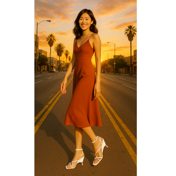 Privileged By J.c. Dossier Bronson White Strappy Ankle Buckle Heels