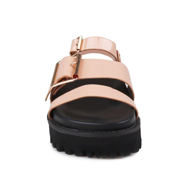 Privileged By J.c. Dossier Bruce Nude Platform Sandals