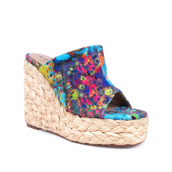 Privileged By J.c. Dossier Bruno Pink Vegan Leather Wedge