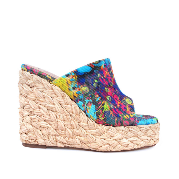 privileged by j.c. dossier Bruno Pink Vegan Leather Wedge