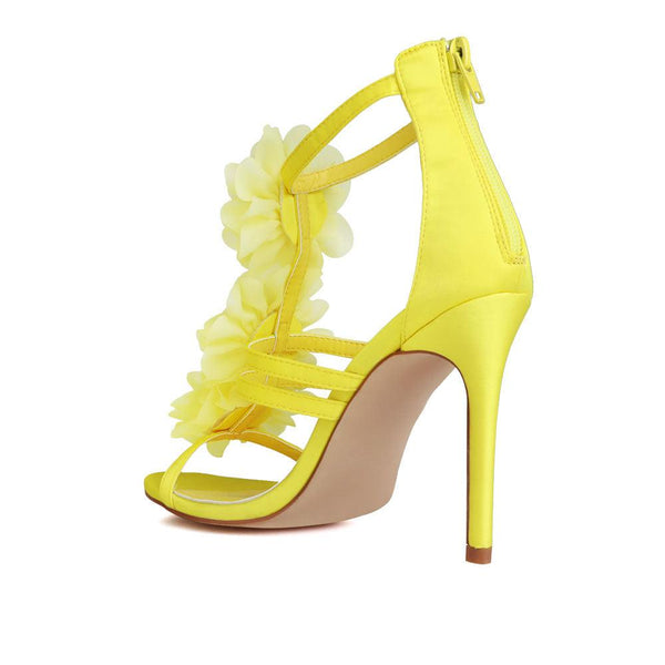 Privileged By J.c. Dossier Callister Yellow Satin Heel