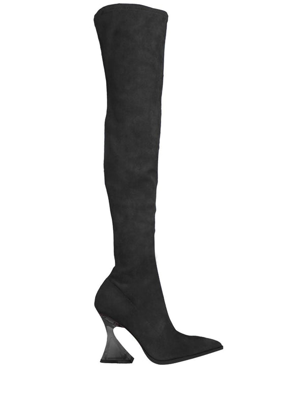 privileged by j.c. dossier Calypso Black Vegan Suede Boot