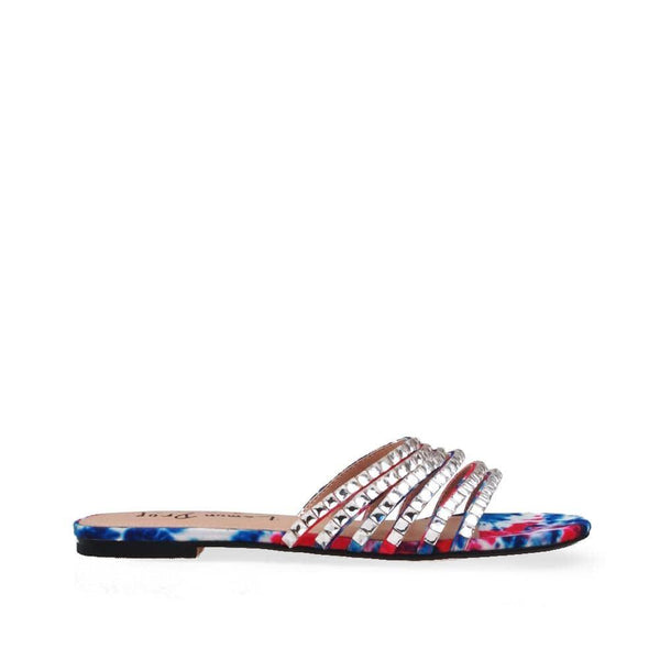 privileged by j.c. dossier Camian Flat in Rhinestone Strappy