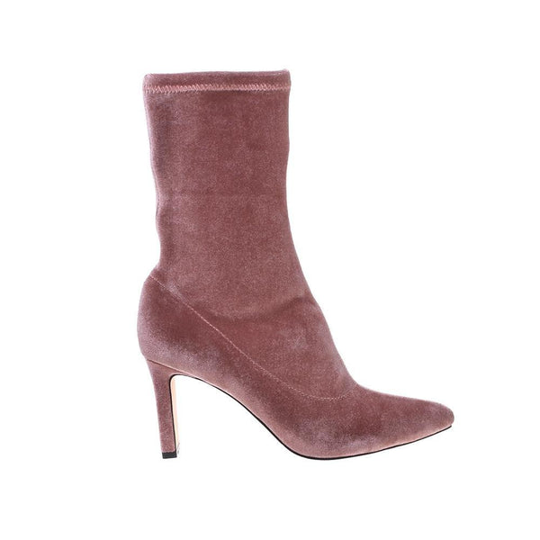 privileged by j.c. dossier Candy Velvet Bootie in Dusky Pink