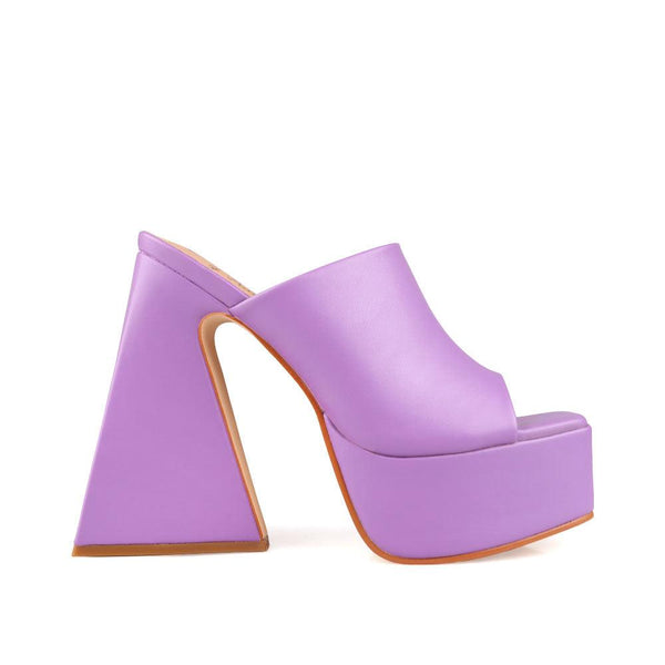 privileged by j.c. dossier Caudillo Lilac Platform Heels