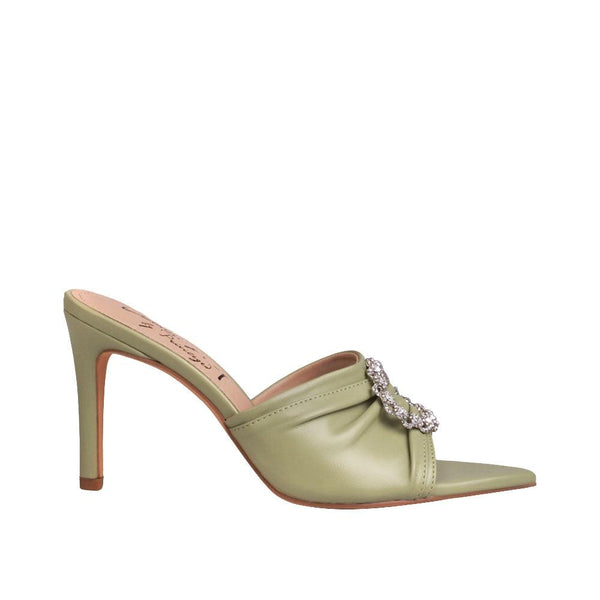 privileged by j.c. dossier Cecile Green Vegan Suede Heel