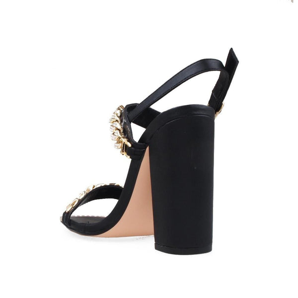 Privileged By J.c. Dossier Clacey Black Rhinestone Heel