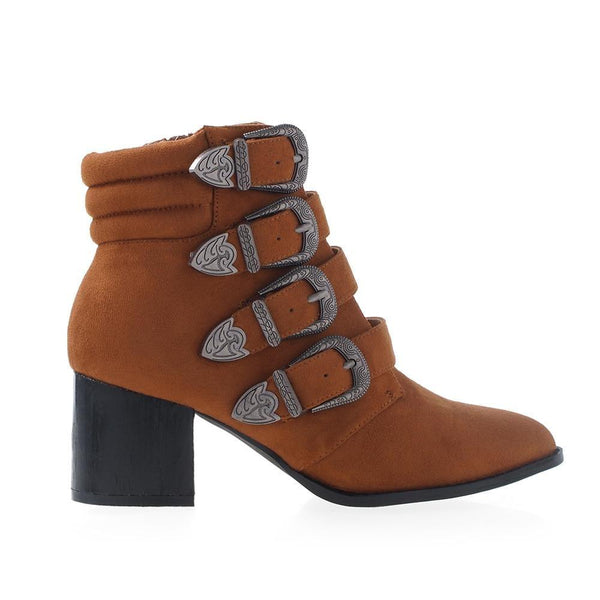 privileged by j.c. dossier Clara Brown Vegan Suede Bootie