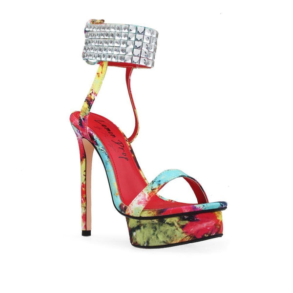 Privileged By J.c. Dossier Cogruzzo Neon Platform Heels