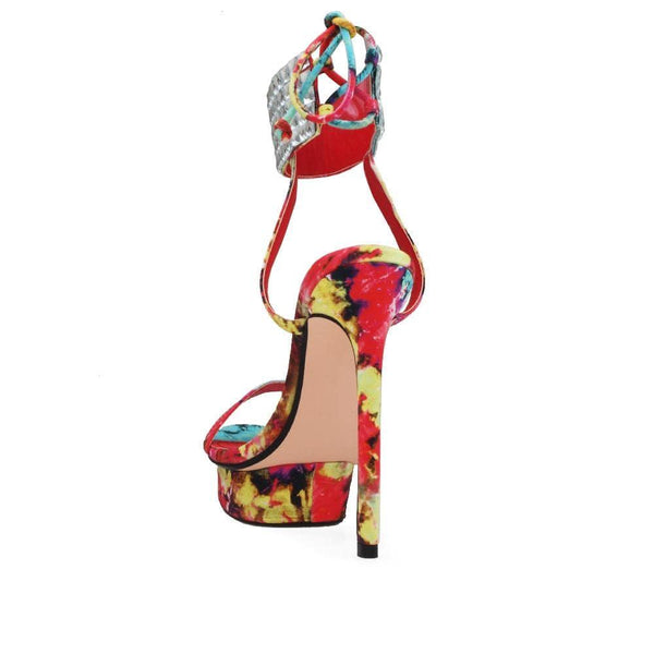 Privileged By J.c. Dossier Cogruzzo Neon Platform Heels