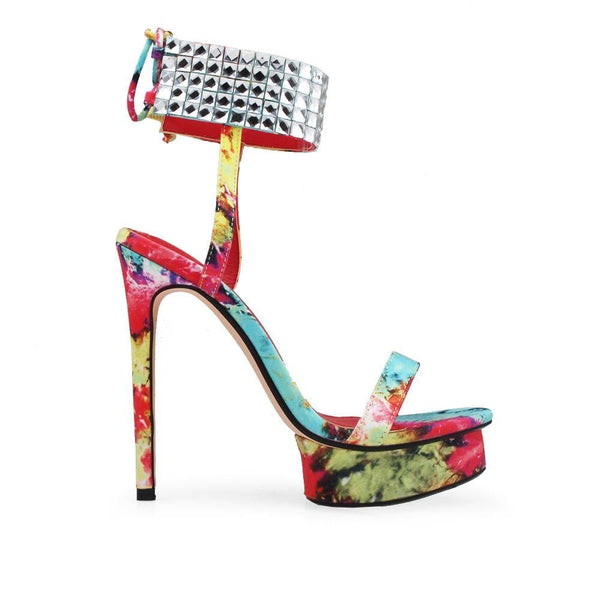 privileged by j.c. dossier Cogruzzo Neon Platform Heels