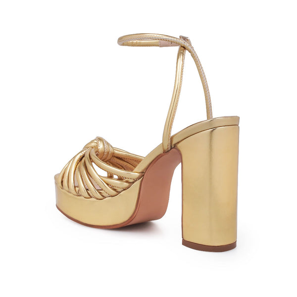 Privileged By J.c. Dossier Corso Gold Platform Heels