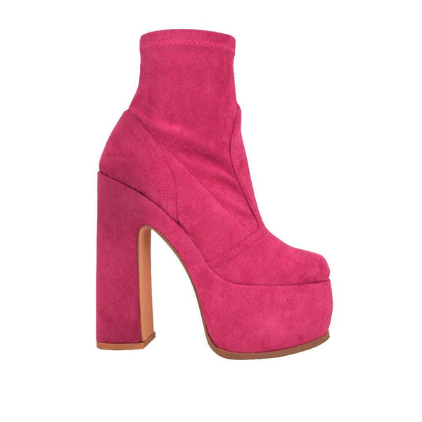 privileged by j.c. dossier Cosima Pink Platform Bootie