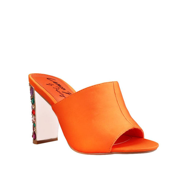 Privileged By J.c. Dossier Crear Satin Heels Blue 4in