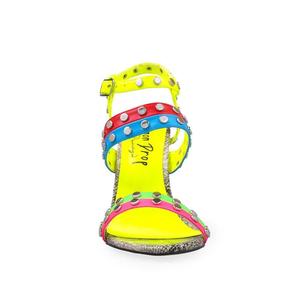 Privileged By J.c. Dossier Crillera Color-Block Snake Heel