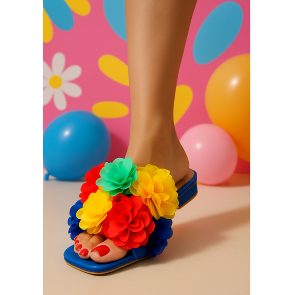 Privileged By J.c. Dossier Cristina Blue Flat – Bold Slip-On