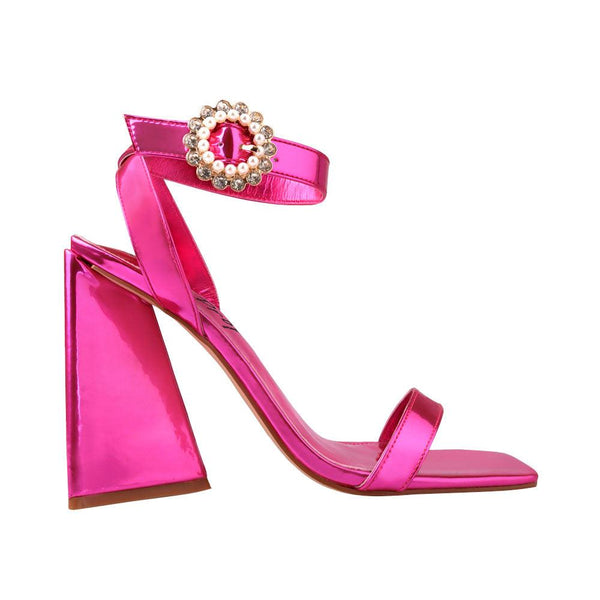privileged by j.c. dossier Damian Pink Metallic Heel