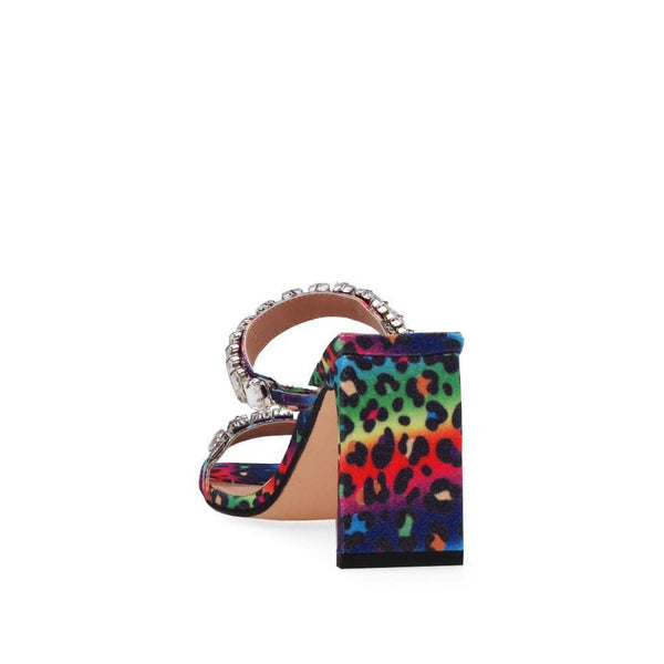 Privileged By J.c. Dossier Deeliah Rhinestone Embellished Heel - Neon Leopard