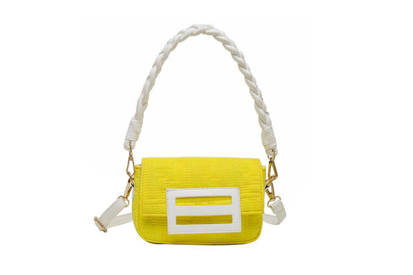 Privileged By J.c. Dossier Delma Brown & White Handbag