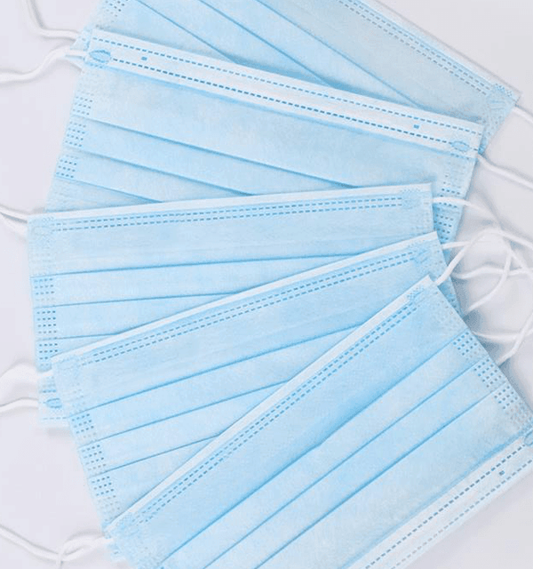 privileged by j.c. dossier Disposable 3-Ply Blue Masks Box of 50