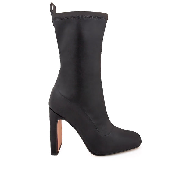 privileged by j.c. dossier Dorri White Bootie - Bold Vegan Leather