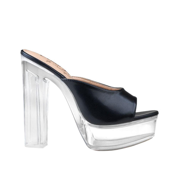 privileged by j.c. dossier Dreamful Black Platform Mules