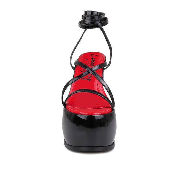 Privileged By J.c. Dossier Drift Black Platform Heels