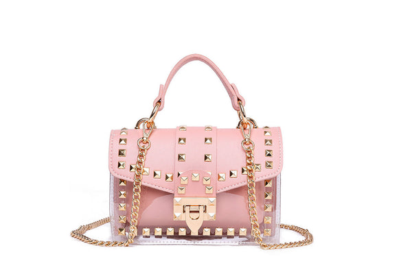 Privileged By J.c. Dossier Edge Purse Transparent Vinyl Handbag