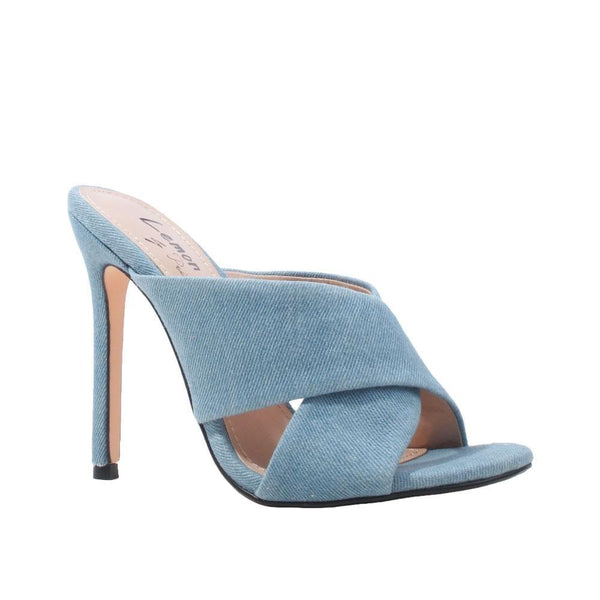 Privileged By J.c. Dossier Elite Denim Heel 4.25" - Bold & Trendy