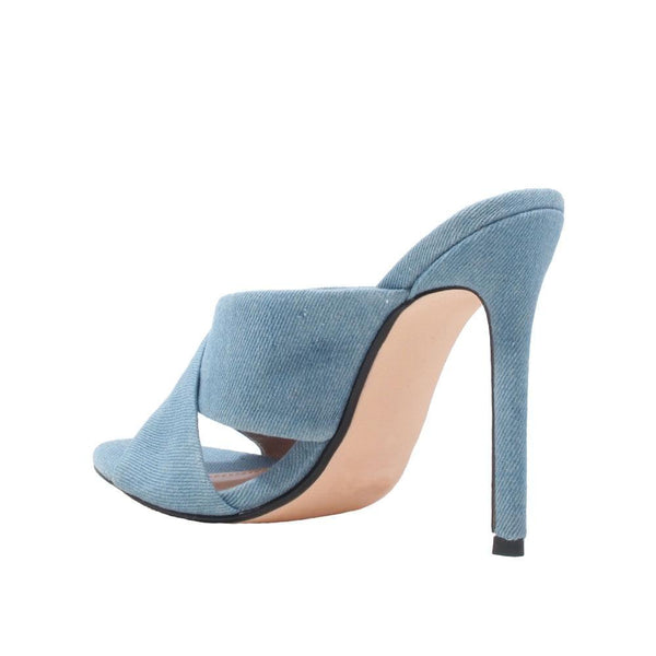 Privileged By J.c. Dossier Elite Denim Heel 4.25" - Bold & Trendy