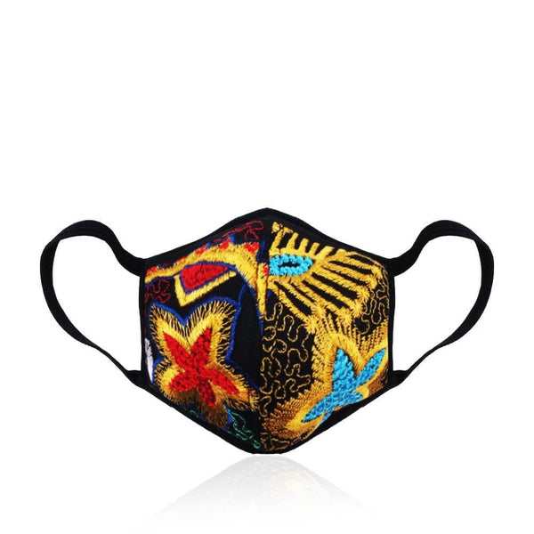 Privileged By J.c. Dossier Embroidered Floral Mask – Statement Style